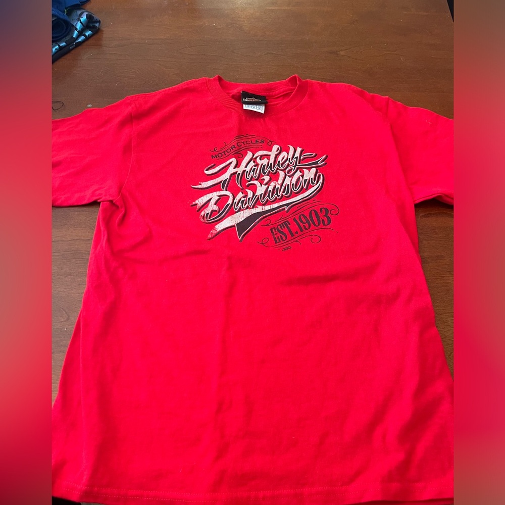 Authentic Harley Davidson Shirt- Boys Medium